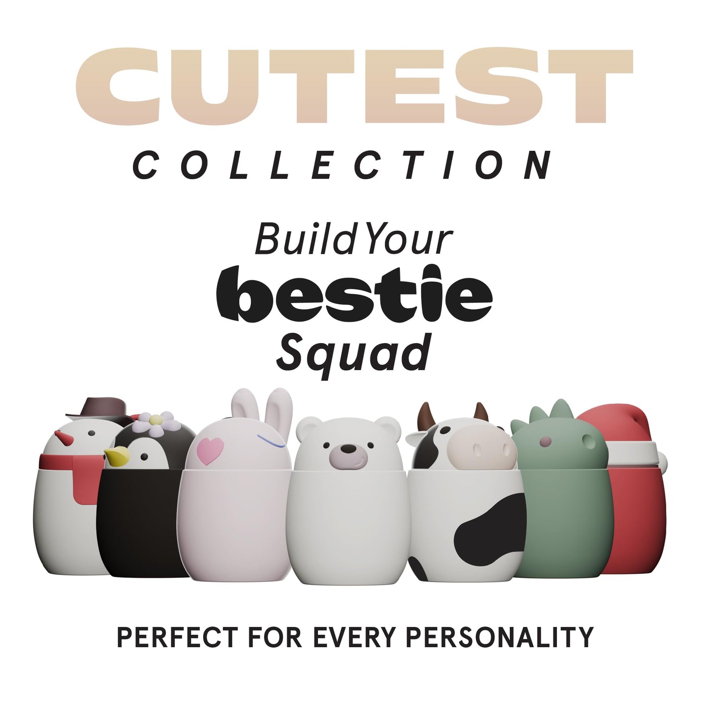 asobu Bestie Foodie Kids Insulated Food Jar – Cute Character Lunch Container for Children, BPA-Free Stainless Steel, Leakproof & Vacuum Sealed, Keeps Food Hot or Cold, Easy to Clean, 16oz