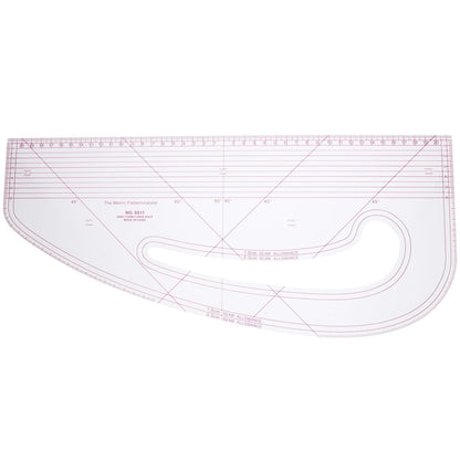 Angoily Sewing Ruler 16.9 Inch French Curve Tailors Ruler for Pattern Making Fabric Designing and Craft Drawing