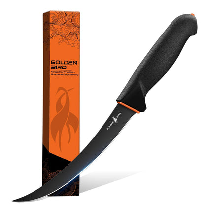 Golden Bird Boning Knife 6 Inch, Meat Trimming Knife with Non-Slip Handle, Flexible Butcher Knives with German Stainless Steel, Gift for Men