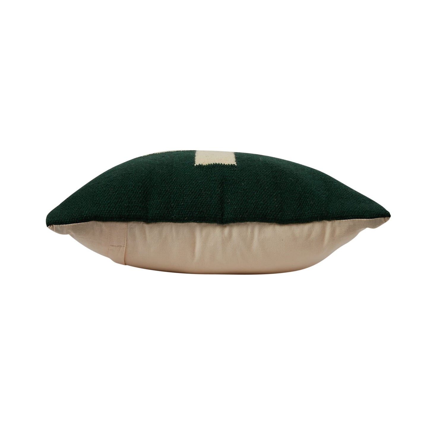 Creative Co-Op Swiss Cross Cotton Wool Throw Natural Pillow, std, Cream and Black
