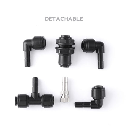 Vexplo Reptile Misting Spray Nozzle for Rainforest Tank Pet Cooling Adjustable Reptile Nozzle Fogger Mist Sprinkler for Full Water Coverage, Replacement Micro Spray Nozzles, 2PCS