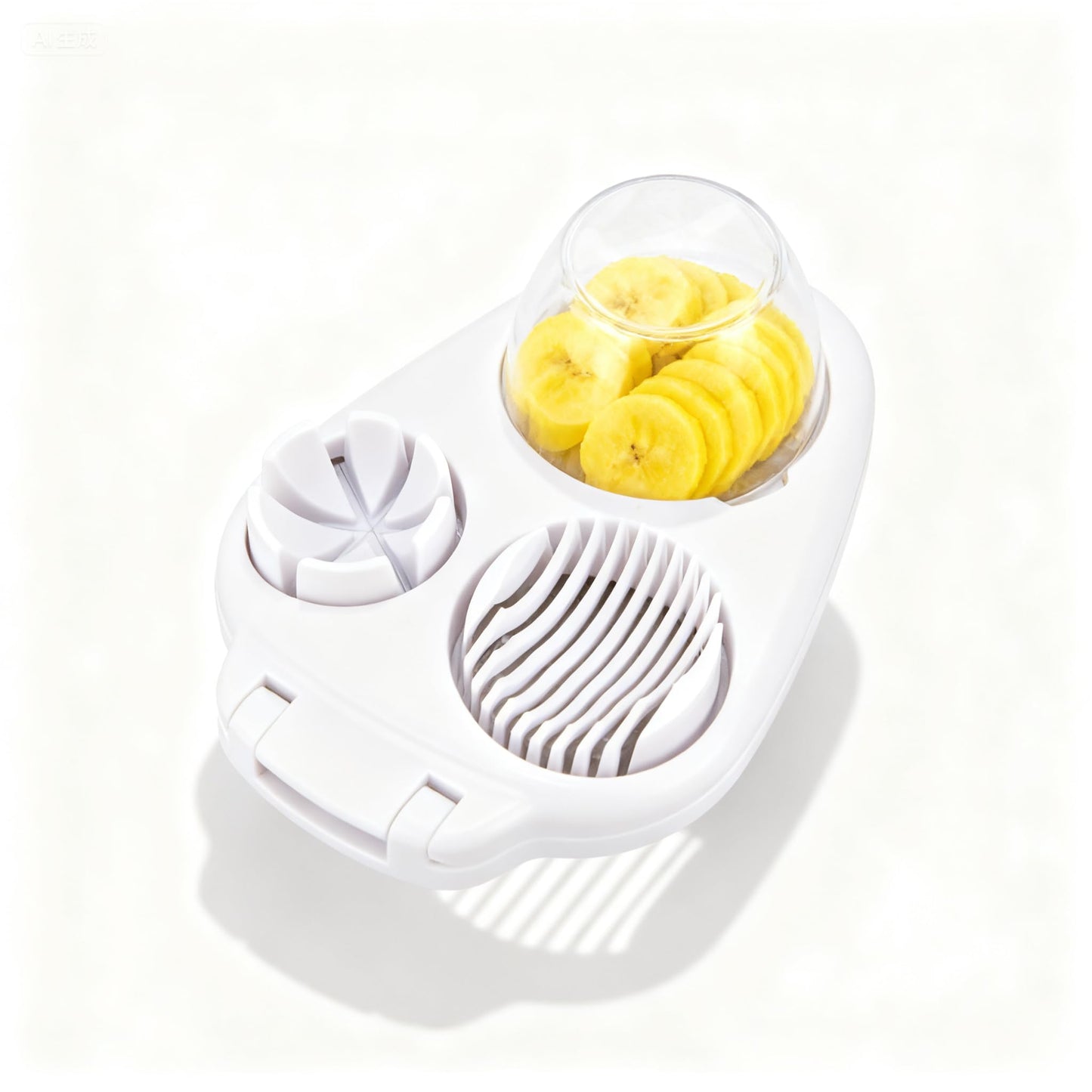 3 in 1 Egg Slicer for Kitchen – Multi-Functional Strawberry Banana Mushroom Cutter, ABS Safe Wire Blade, 3 Slice Modes, Dishwasher Safe, Lightweight 120 g, Gift for Salad Lover