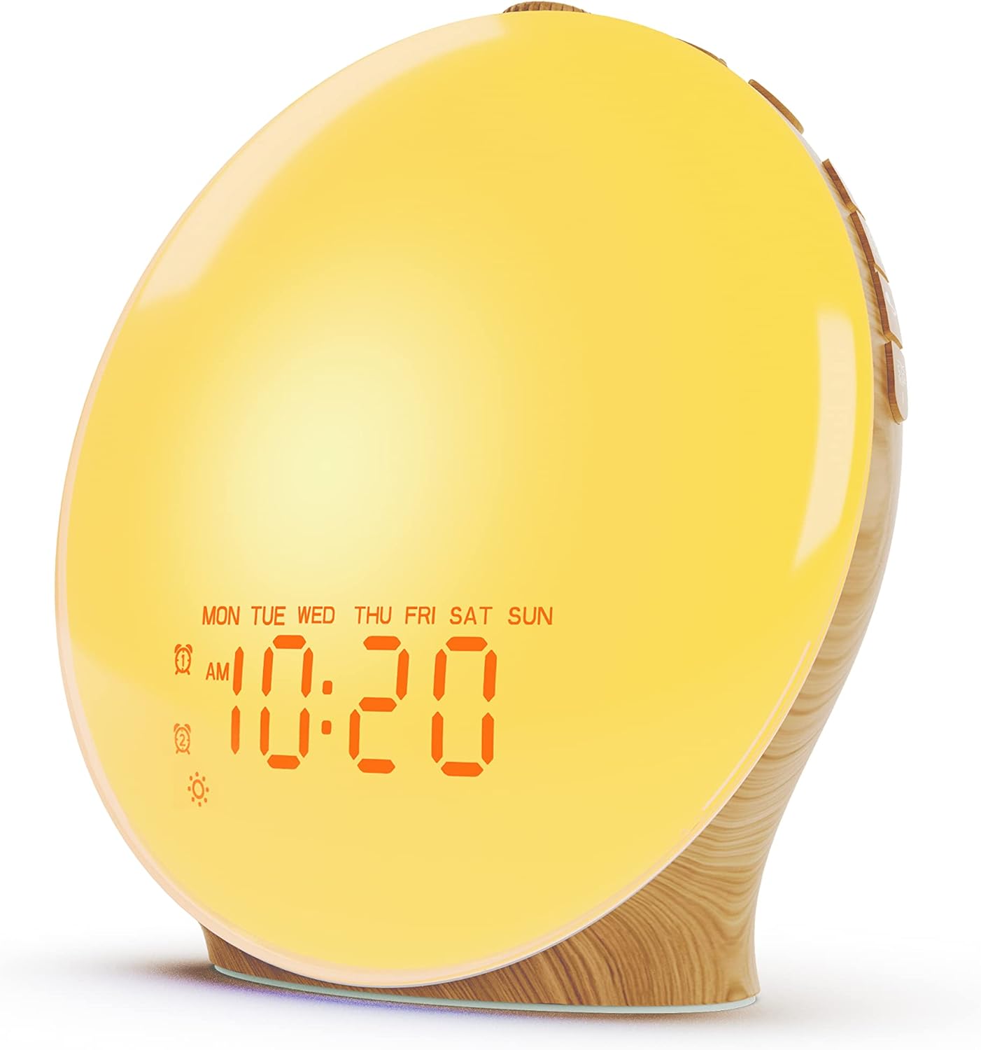 17 25 JALL Wake Up Light Sunrise Alarm Clock for Kids, Heavy Sleepers, Bedroom, White Noise Sound Machine with Nihgt