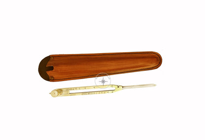 Sana Nautical Artist Proportional Scale Divider Drawing Tool Professional 12” Long Solid Brass with Heavy Duty Steel Point with with Leather case, Golden, M