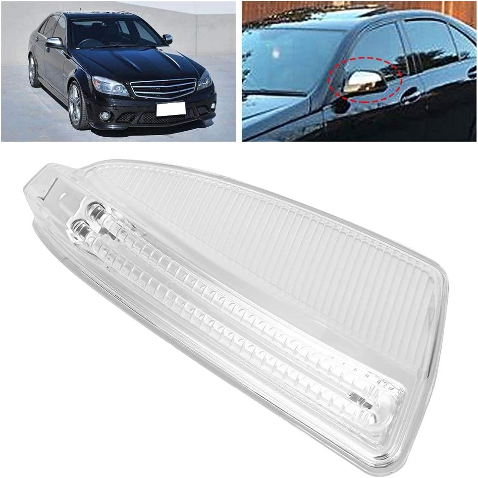 Aramox Side Mirror Turn Signal Light for -Benz C-Class C250 C300 (Passenger Side 2048200821)