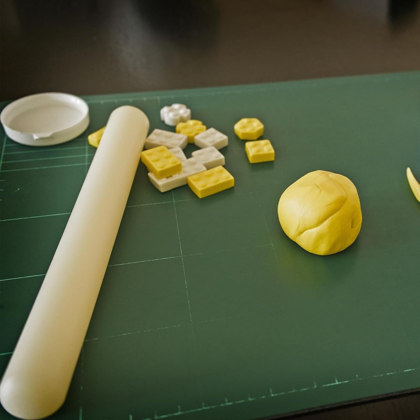 20 Inch 1.38 Inch HARFINGTON Fondant Rolling Pin x PP Plastic Non-Stick Fondant Roller Dough Roller Kitchen Decorating