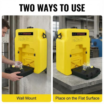 GOL-SIV 14 Gallon OSHA Approved Eyewash Stations - Portable Emergency Eye Wash Stations Wall Mounted,First Aid Eyewash Station Unit,Lasting for 15 Minute(53L)