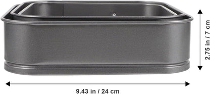 ULTNICE 3PC Non Stick Baking Pan Set, Deep Baking Pans for Cake, Loaf, Square, Muffin Molds Baking Supplies