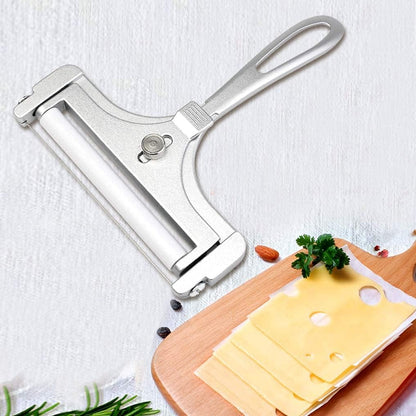 Adjustable Thickness Stainless Steel Wire Cheese Slicer, Kitchen Tool for Soft and Semi-Hard Cheeses