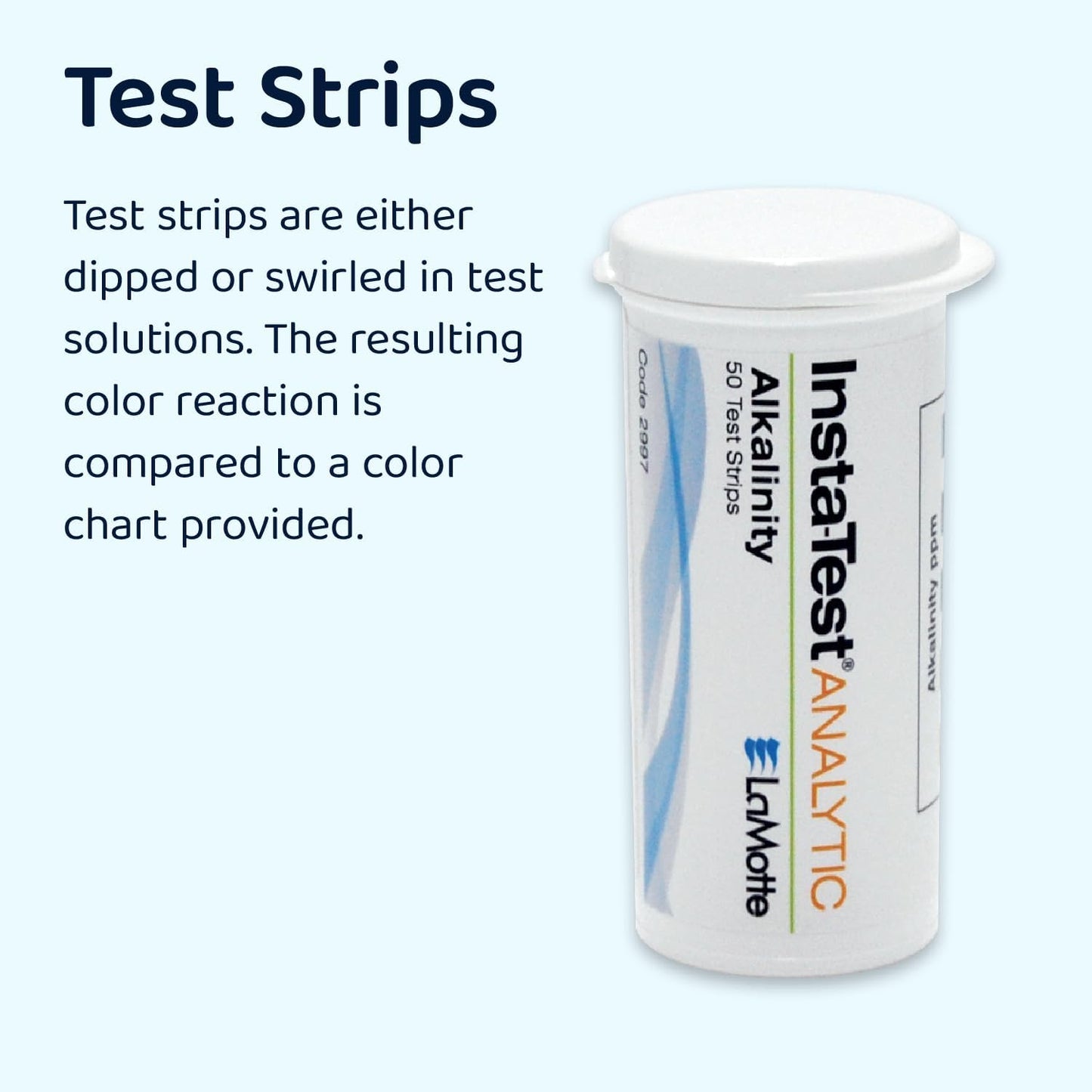 2998-12 Lamotte Company Insta-Test Strip Hi-Range Salt