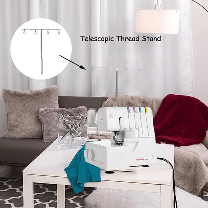 YEQIN Telescopic Thread Stand Compatible with Singer 14CG, 14HD, 14SH, 14U, 14U234 Serger Overlock Machine