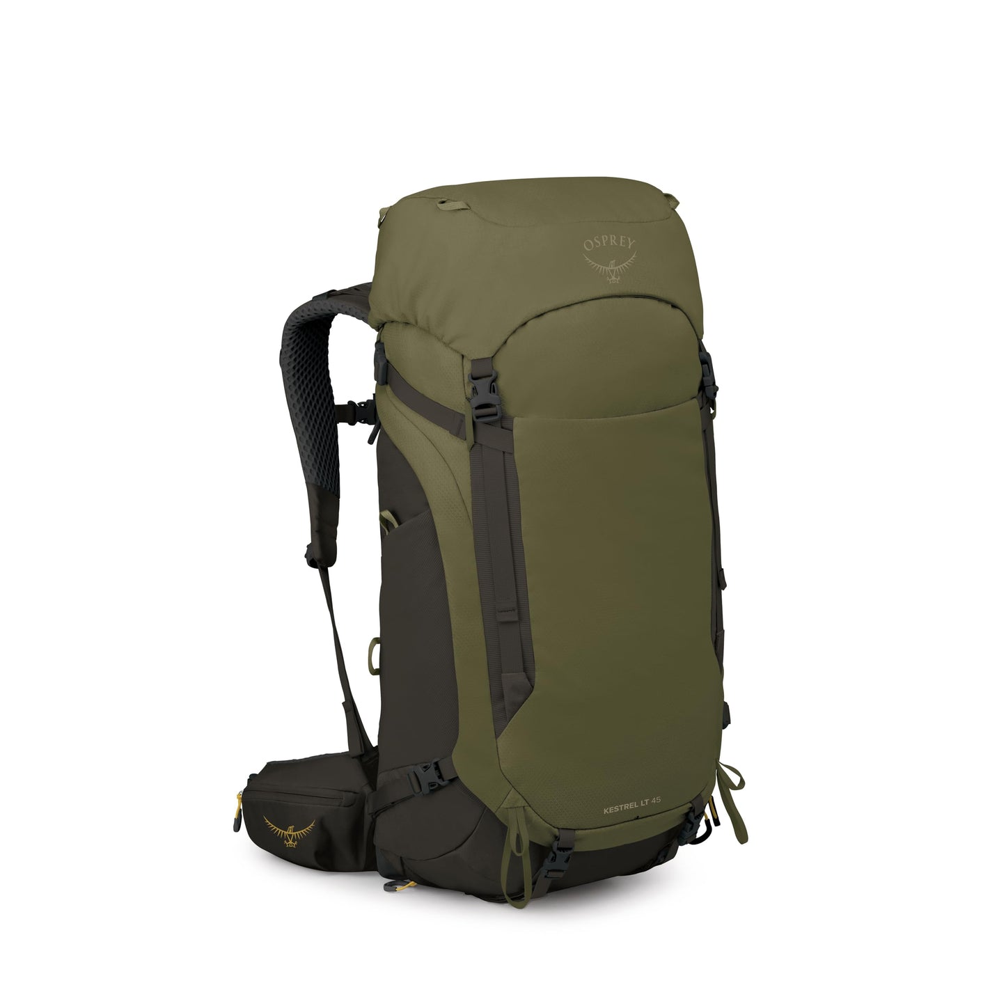 Osprey Kestrel LT 45L Men's Backpacking Backpack - Lightweight Hiking & Camping Bag with Waterproof Raincover, Moss Green