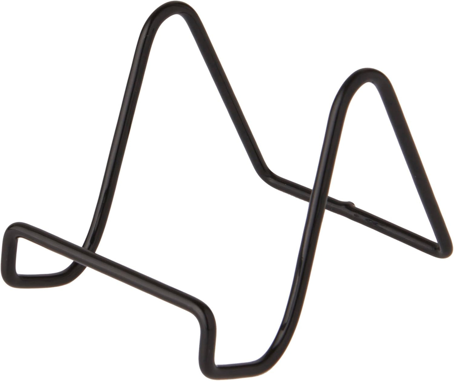 Bard's Vinyl Covered Black Wire Easel Stand, 3" H x 3" W x 4" D for Display