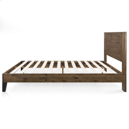 Zinus Tonja Wood Platform Bed Frame with Headboard, Mattress Foundation with Wood Slat Support, No Box Spring Needed, Easy Assembly, Queen