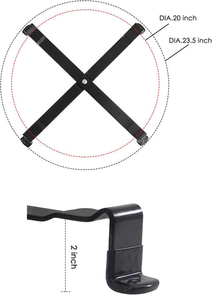 Heavy-Duty Grill Stand for XL Big Green Egg BBQ