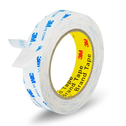 3M Double Sided Tape 1"×16.5ft No Residue,Picture Hanging Strips Heavy Duty Mounting Tape, Removable PE Foam Tape Waterproof for Poster Tape, Carpet Tape Rug Gripper,Art & Craft Tape