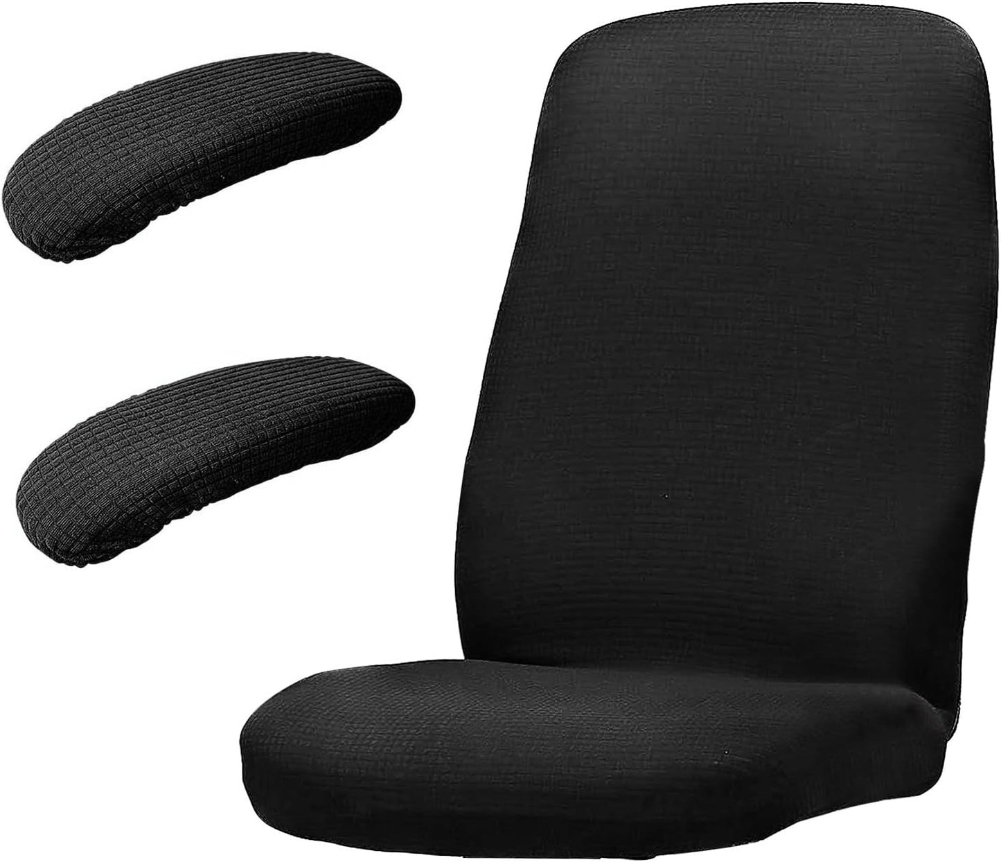 SUNJOYCO Computer Office Chair Covers Set, Water Resistant Stretchable Slipcovers with Armrest Covers
