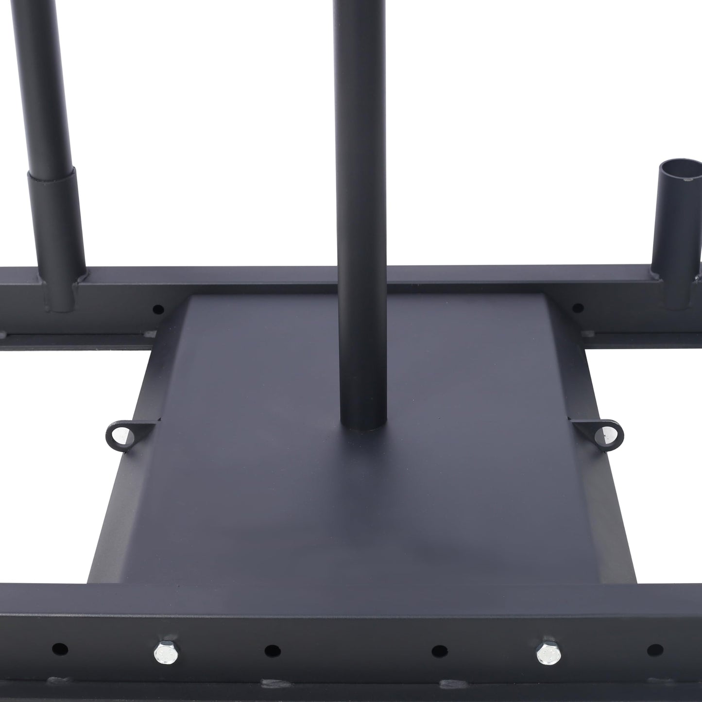 Gecheer Weight Training Pull Sled for Strength, Speed & Conditioning – Heavy-Duty Steel Fitness Sled with 2-Inch Plate Holder for Grass or Turf