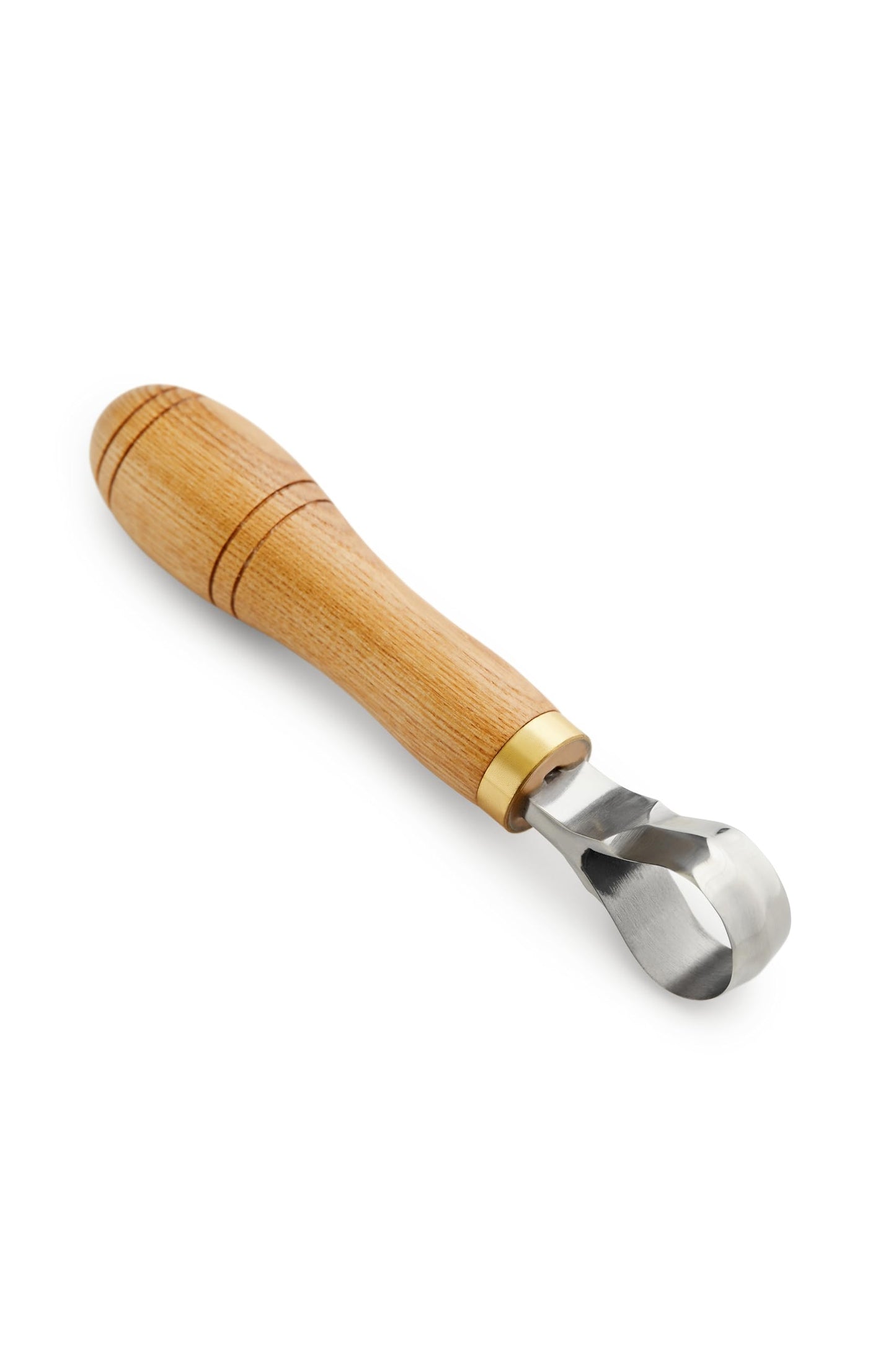 STAMESKY Carving Scorp Knife | Round Carving Tool for Spoons, Bowls, and Cups | Spoon Bowl Carving Tools | for Beginners | Oak Wood Handle with Carbon Steel Blade (1'in full scorp)