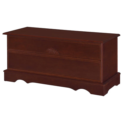 Lonergan Cedar Chest: Romantic Storage Chest for Wool Blankets/Coats (Warm Brown)