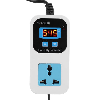 Digital Humidistat, 099% RH Humidity Switch Socket, High Accuracy for Home or Storage Warehouse