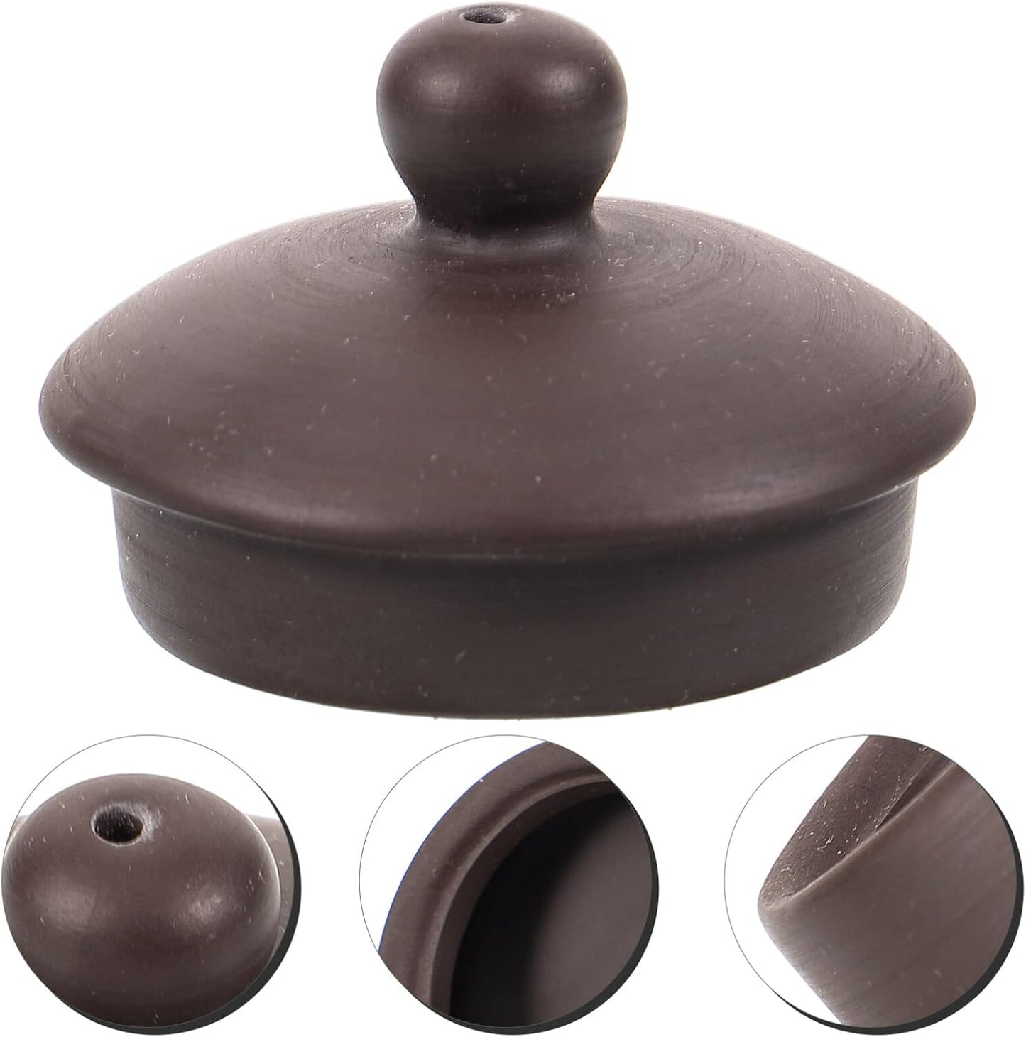 Yardwe Tea Kettle Lid, Replacement Lid for Purple Clay Tea Pot, Kungfu Teapot Top Lid for Blooming and Loose Leaf Tea