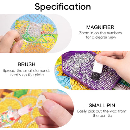 Praise V Do Diamond Painting Art Drill Bead Dot Pick Pen Kit with Screw Stainless Steel Metal Tips Nibs Placers Roller Tool Accessories Ergonomic Stylus for 5D Diamond Paint Nail Art Purple Blue