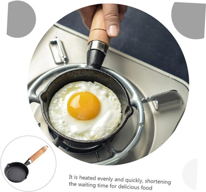 HOMSFOU Mini Omelet Pan, Non Stick Marble Frying Pan for Cooking Eggs, Small Nonstick Earth Cookware