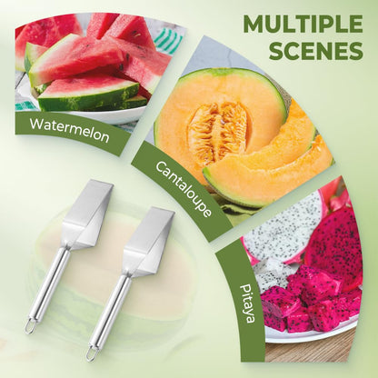 Watermelon Slicer, 2026 Stainless Steel Watermelon Cutter Tool for a Wide Variety Watermelon, Cantaloupe, Honeydew, and More, New Triangle Fruit Slicer Easily Slicing & Serving