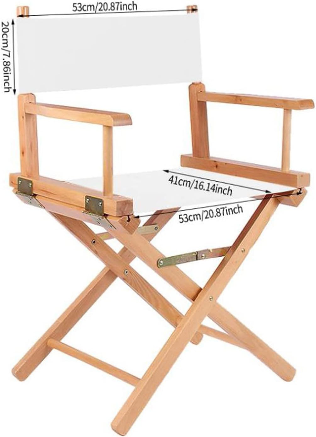 21.2" 16.1" Director Chair Canvas Replacement with Wood Stick, L x W Portable Cover for Directors Chair, Casual Home