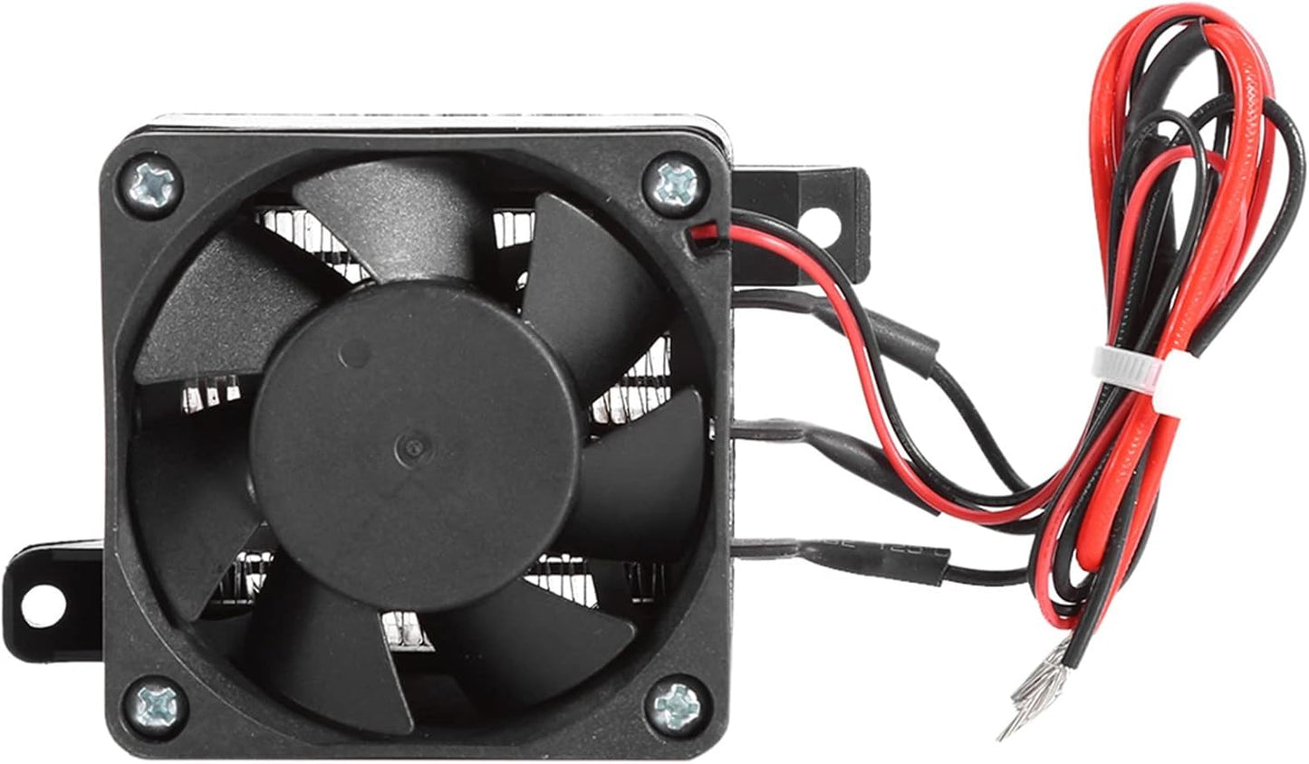 Car Air Heater PTC Fan Heater, Small Space Heating Incubator Constant Temperature Electric Fan Heater (12V 150W)