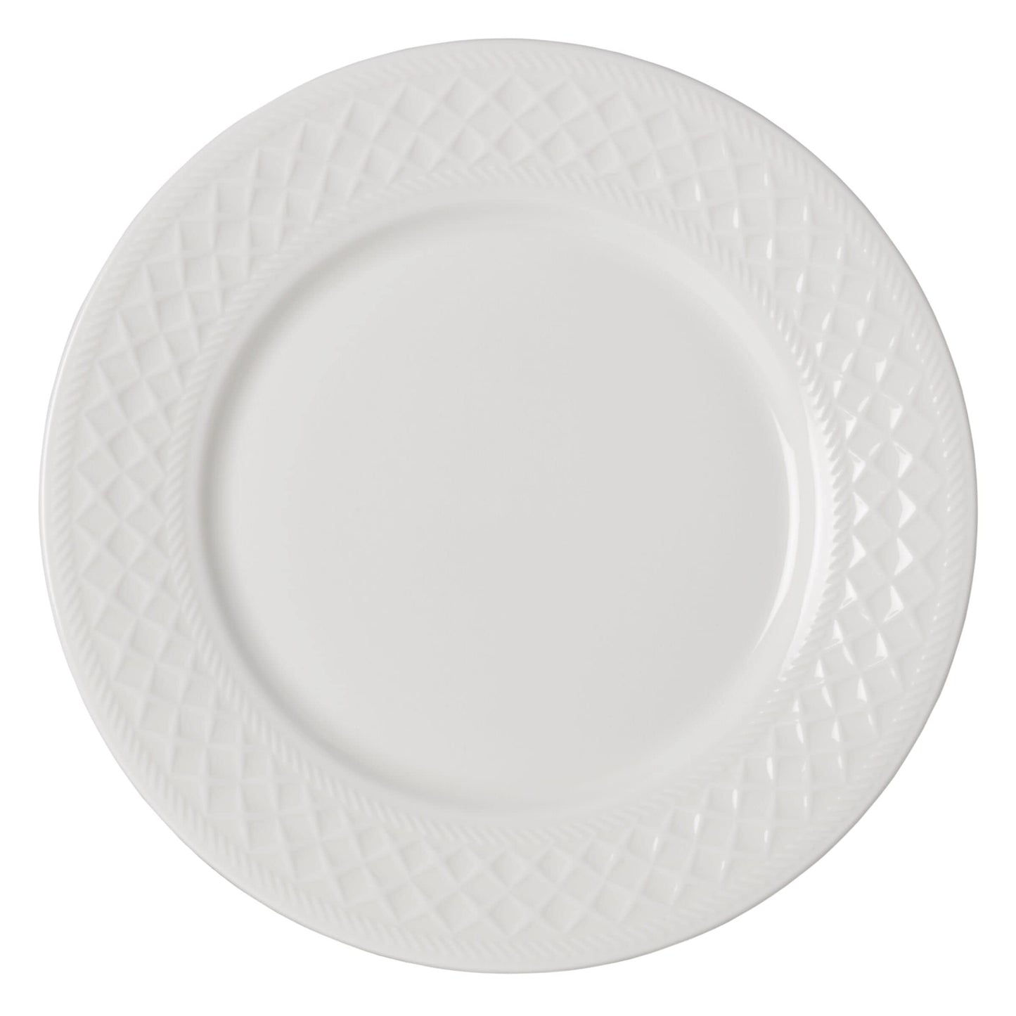 Mikasa Patterson Vegan Bone China Chip Resistant 12 Piece Dinnerware Set, Service for 4