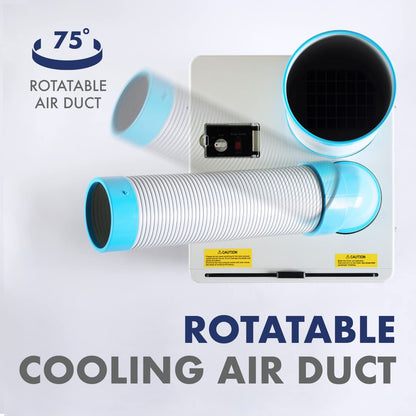 Uninex Indoor Outdoor KoolZone Mobile Spot Cooler N407-TC Portable Air Conditioner Industrial Grade 8,920BTU 9.22CER R410A Refrigerant