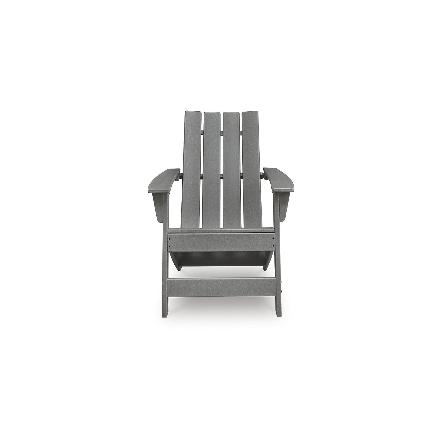 Signature Design by Ashley Lone View Bay Contemporary Outdoor Weather Resistant Adirondack Chair with Arm Rest, Gray