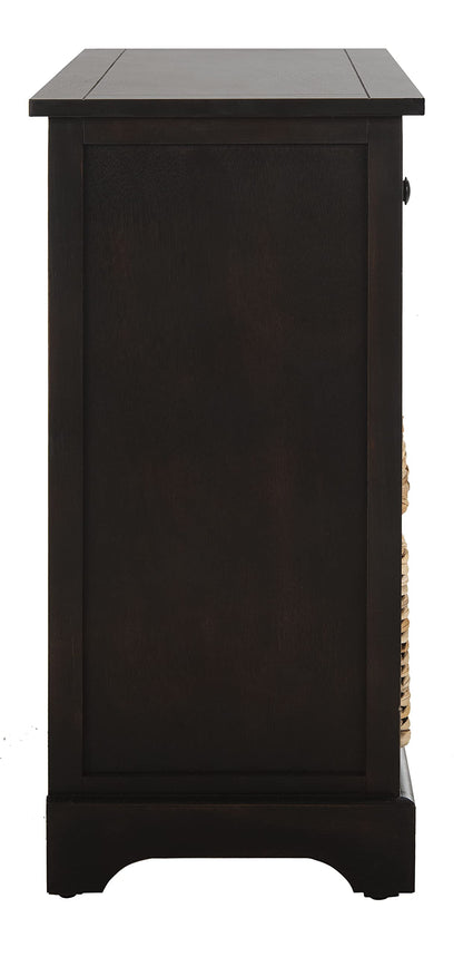 SAFAVIEH Furniture - Herman 2-Drawer Storage Unit - Brown - Solid Wood - Classic Storage Design - Ideal for Living Room, Entryway, Home Office, 29" W x 13" D x 27.5" H - Fully Assembled (AMH5702F)