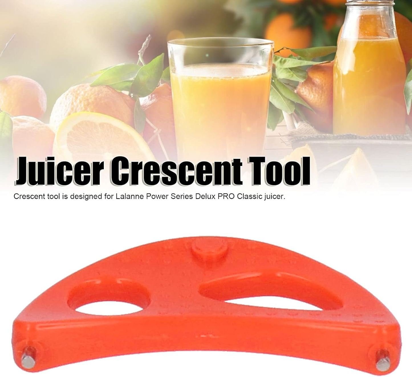 Zerodis Crescent Tool, Classic Juicer Accessories for Power Series Delux PRO (Orange)