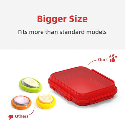 2-Piece Set K05-dark Airtight Food Storage Containers Avocado Saver, Onion Keeper, Silicone Kitchen Organizers