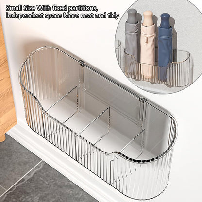 HQahnekme 2PCS Cabinet Door Organizer,Self Adhesive Kitchen Cabinet Organizer,Cabinet Door Storage Box for Bathroom/Kitchen/Living room,Storage shelf rv must haves. (transparent)