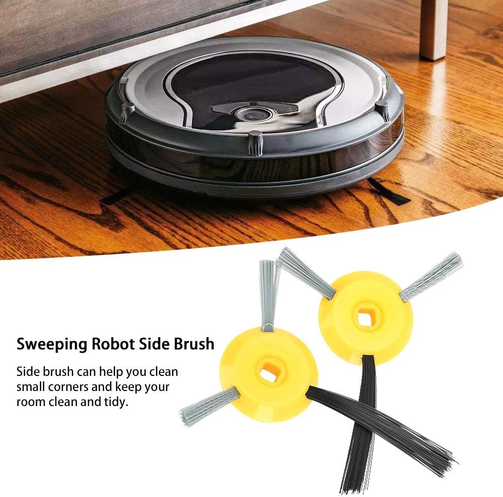 Zerodis Vacuum Cleaner Side Brush, 4pcs Sweeping Side Brush for Shark Rv750 Rv700 Robot Vacuum