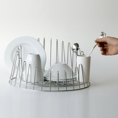 Alessi APD04 "A Tempo" Dish Drainer, Silver
