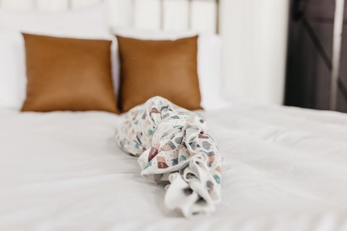 Copper Pearl Large Premium Knit Baby Swaddle Receiving Blanket Winter