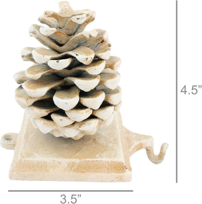 HomArt Stocking Holder, Pinecone, Cast Iron
