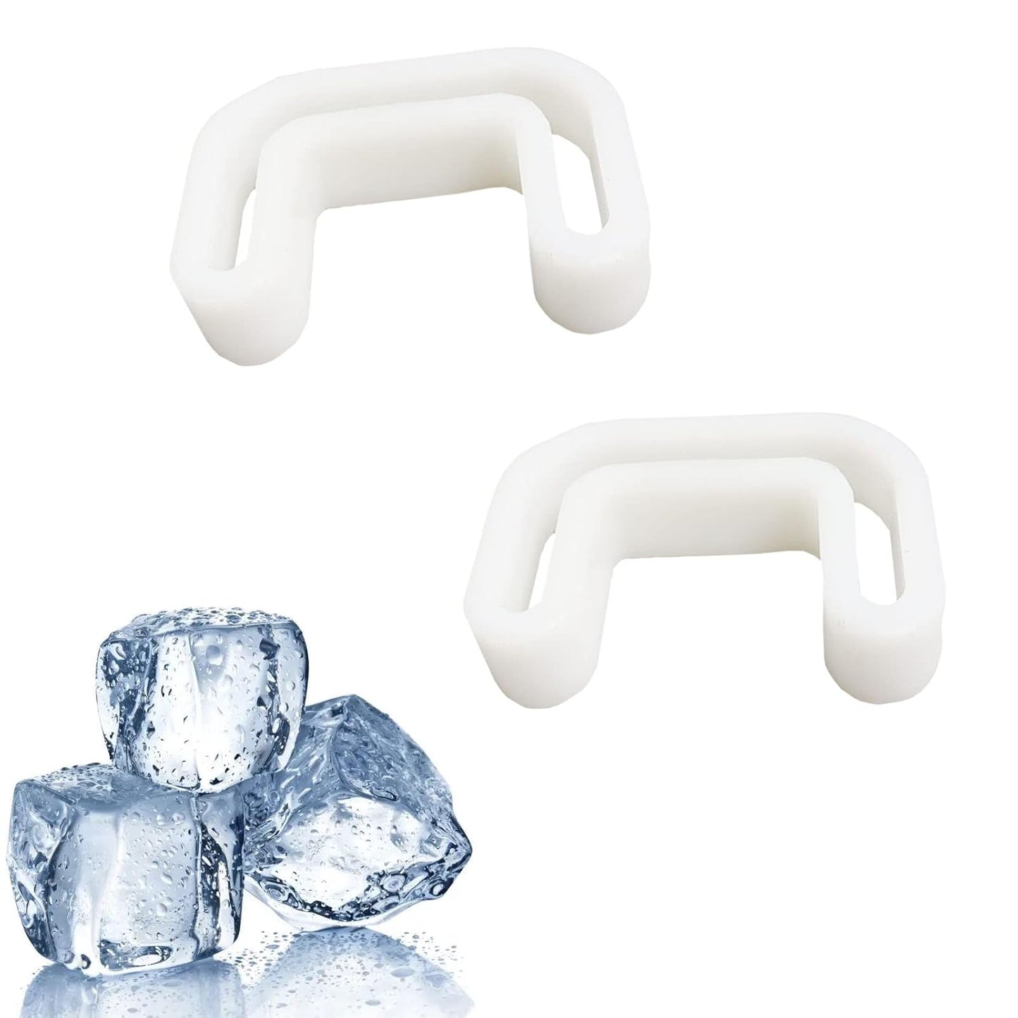 PIAOLGYI 2 Pcs Ice Scoop Holder for Frigidaire Countertop Ice Maker, White (Ice Scoop NOT Included)