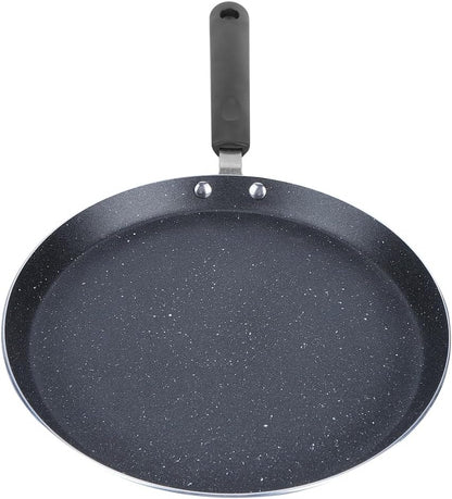 Yosoo Non Stick Frying Pan, Fast Heating Aluminum Alloy Cookware with Heat Proof Handle for Breakfast