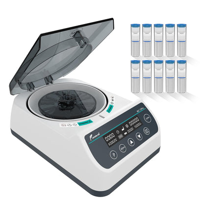 JOANLAB Digital 10000rpm Highspeed Micro Centrifuge Machine with 10 Pipes of 12x40mm Glass Tubes