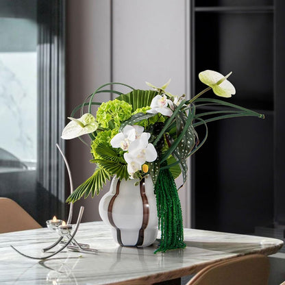 Artificial Bonsai Tree Modern Light Luxury Simulation Flower Art Decoration Table Fake Flower Sales Office Negotiation Table Coffee Table Hotel Decoration Flower Artificial Plant Bonsai Tree