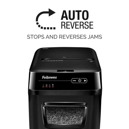 Fellowes AutoMax 200M Micro-Cut Auto Feed 2-in-1 Office Shredder with Auto Feed 200-Sheet Capacity (4656201)