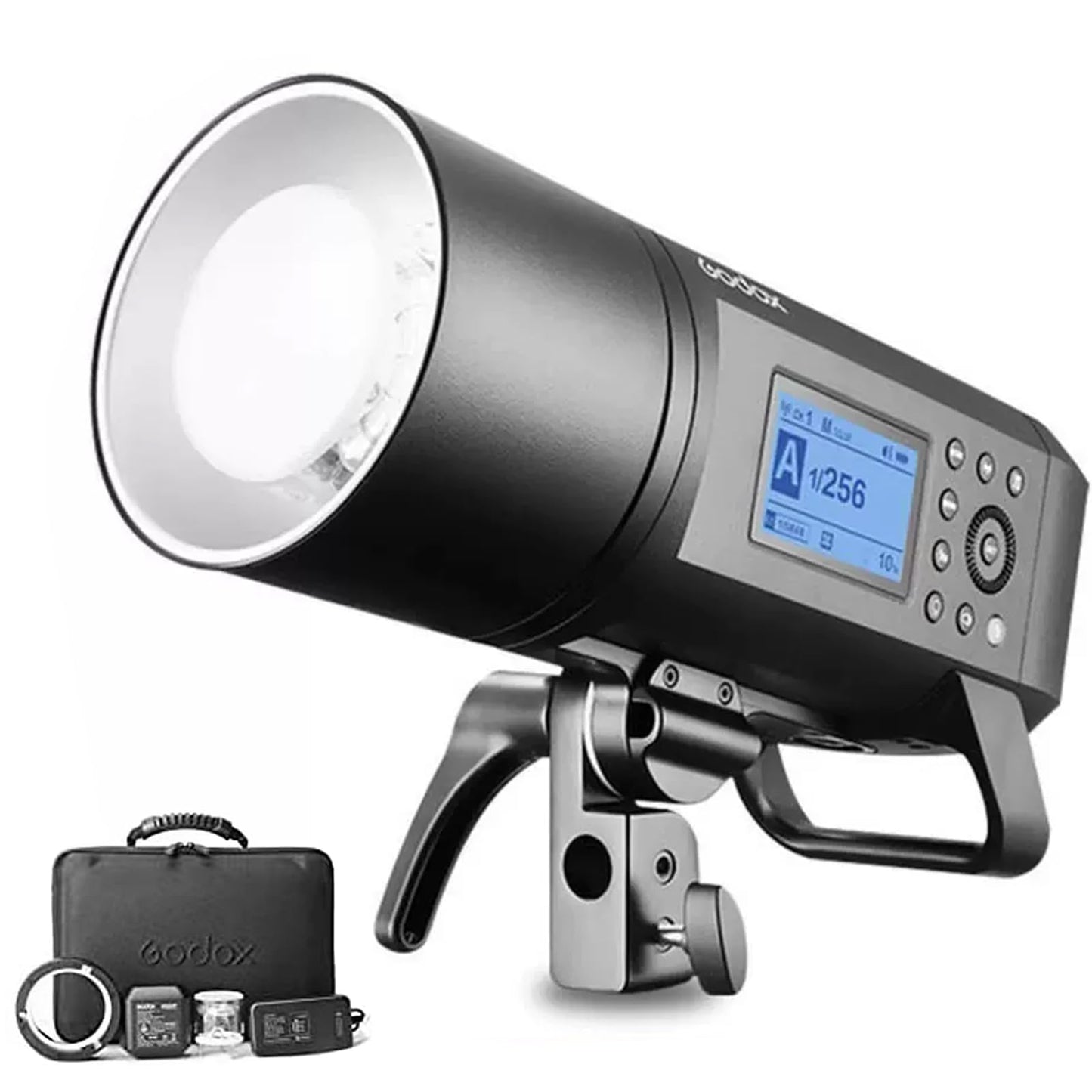 Godox AD400 Pro AD400Pro Outdoor Flash Strobe, Portable 400Ws 2.4G TTL 1/8000 HSS Monolight, 0.01-0.9s Recycle, 30W LED Modeling Lamp, GODOX AD 400 Pro with Rechargeable Battery & Bowens Mount
