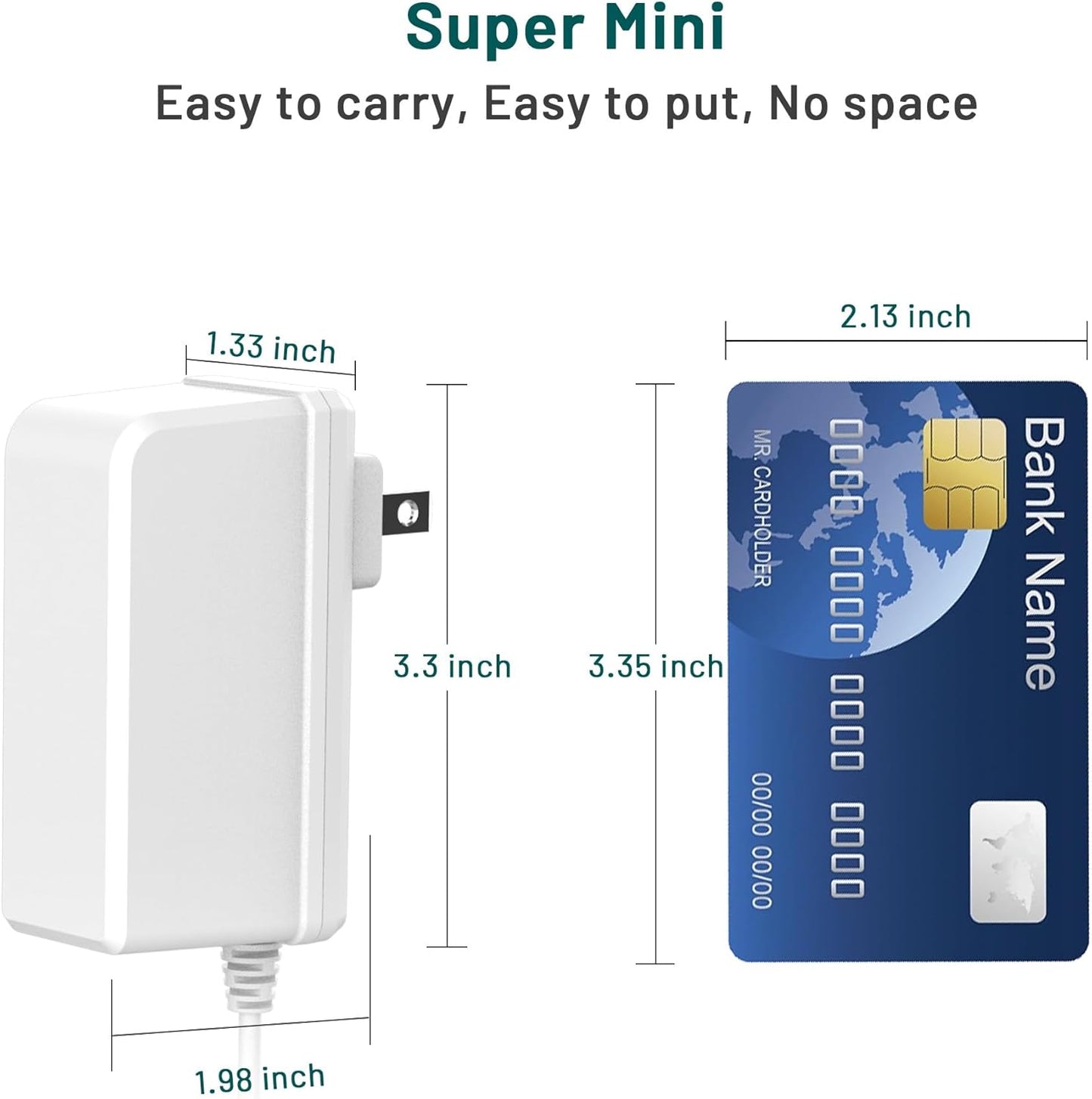 Air Purifier Power Adapter Charger for Jafaenda JF180/JF260 Replacement Charger 24V 1.5A, White US/CA