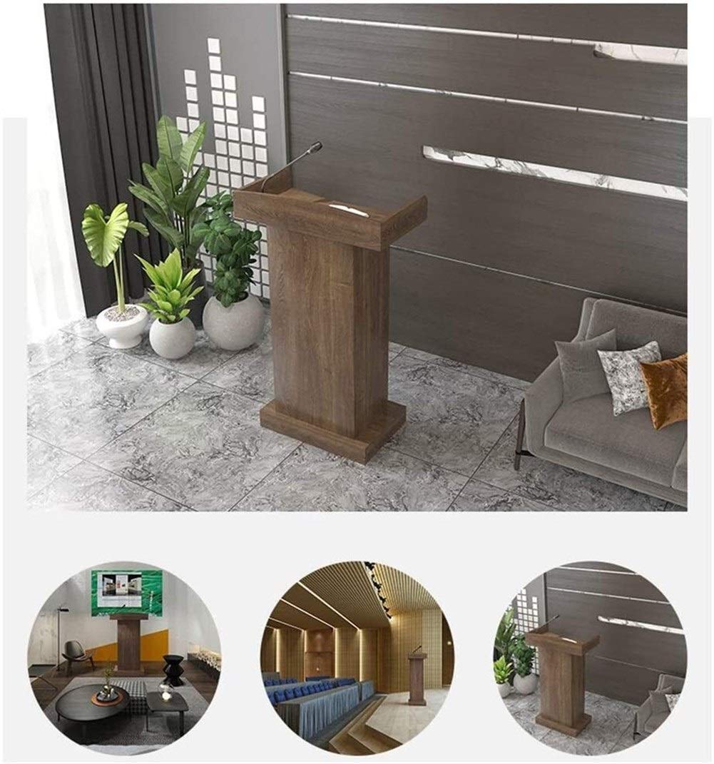 CAMBOS Lectern Podium Stand, Lectern Podium Stand,Podium Speaking Ceremonial Lectern Desk Simple Modern Welcome Shopping Guide Reception Customer Desk Host Stage Presentation Lectern
